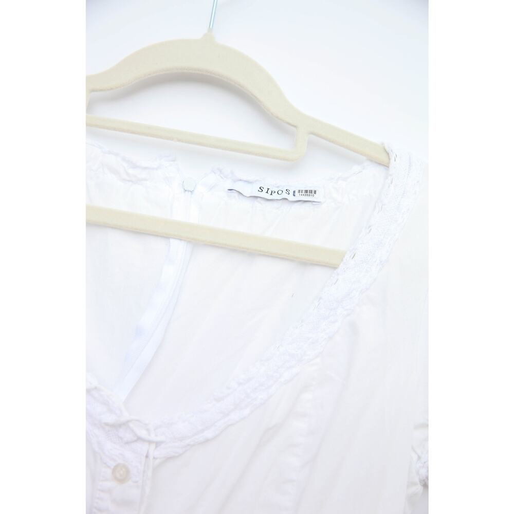 Samantha Sipos Vintage Petticoat Midi Dress in White Size 2 - Picture 7 of 10